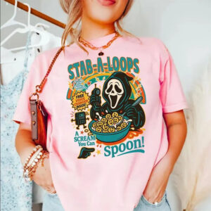 Stab A Loops Cereal Scream Ghostface Comfort Color Shirt 3