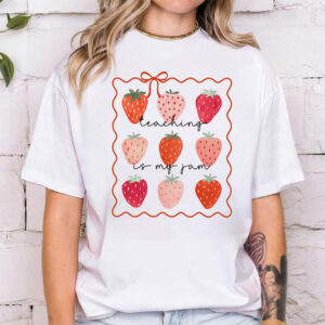 Strawberry Teaching Is My Jam Teacher T-shirt Strawberry Teaching Is My Jam Teacher T-shirt