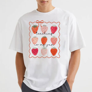Strawberry Teaching Is My Jam Teacher T Shirt 2