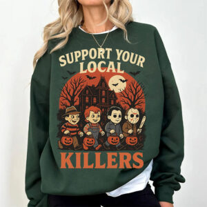 Support Your Local Killers Halloween Parody Comfort Colors T-shirt