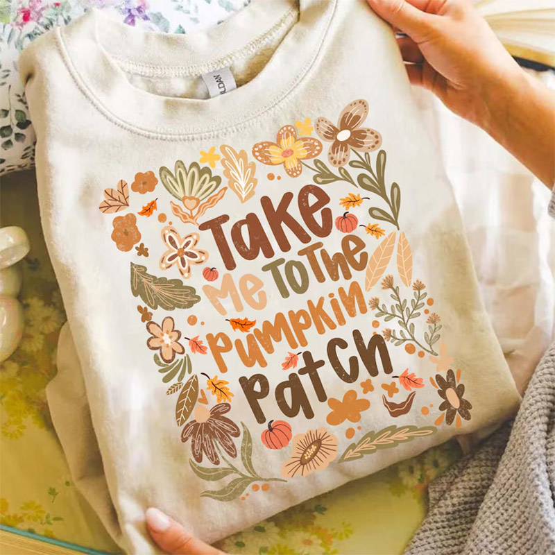 Take Me To The Pumpkin Patch Boho The First Day Of Fall T-shirt Take Me To The Pumpkin Patch Boho The First Day Of Fall T-shirt