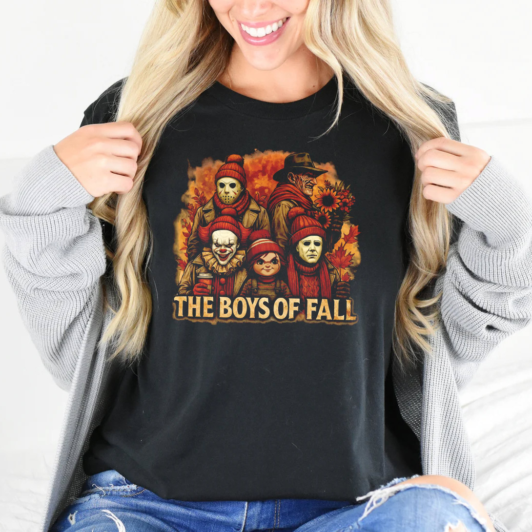 The Boys Of Fall Halloween Horror Characters T-shirt The Boys Of Fall Halloween Horror Characters T-shirt