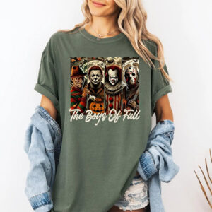 The Boys Of Fall Halloween Horror Gang Comfort Colors T shirt 2