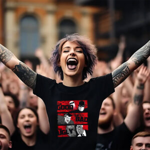 The Good The Bad The Ugly 2-face Batman Joker T-shirt