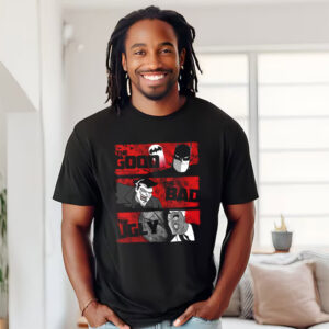 The Good The Bad The Ugly 2 face batman joker t shirt 2