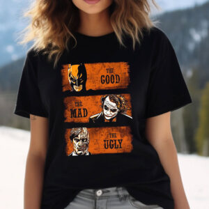 The Good The Mass The Ugly 2 face joker batman shirt 1