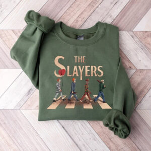 The Slayers Horror Movie Abbey Road Parody T shirt 3