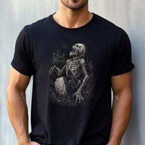 Undead Skeleton Horror Grave Goth Art T-shirt Undead Skeleton Horror Grave Goth Art T-shirt