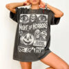 Vintage 90s Halloween Night Of Horrors Comfort Colors Tee