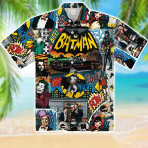 Vintage Batman 1966 Comic Hawaiian Shirt