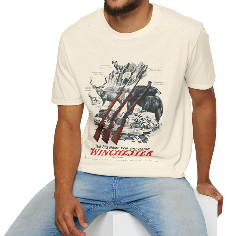 Vintage Deer Hunter Rifle Winchester T-shirt Vintage Deer Hunter Rifle Winchester T-shirt
