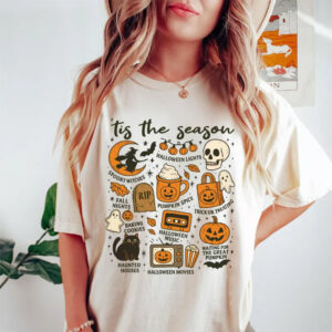 Vintage Tis The Season Spooky Vibes Comfort Colors T-shirt