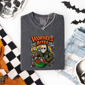 Voorhees Bites Cereal Halloween Breakfast Comfort Colors T shirt 3