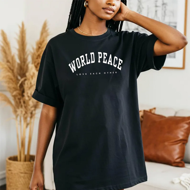 World Peace, Love Each Other Comfort Colors T-shirt World Peace, Love Each Other Comfort Colors T-shirt