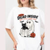 You’re Dead Inside But Still Love Cats Funny Halloween T-shirt